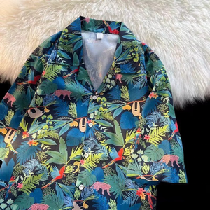 OEM/ODM Chemises Homme Extensibles 4 directions, Légères, Coupe Classique, Imprimé Floral Plage, Décontractées, Respirantes, Infroissables, pour l'été et les vacances, Vente en gros - Product Image 2