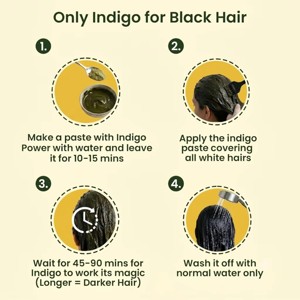 Polvo de Índigo 100% Puro de Marca Privada, 200g, Polvo Natural de Hoja de Indigofera Tinctoria para Teñir el Cabello y Cuidado Capilar - Product Image 2