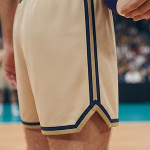 Pantalones cortos de baloncesto ligeros para hombre, de secado rápido, transpirables, de ajuste holgado, absorbentes del sudor, hasta la rodilla, pantalones cortos para juego para hombre - Product Image 3
