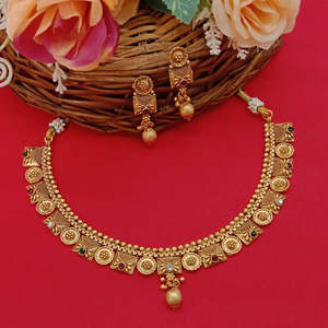 Ensemble de colliers en plaqué or avec pierre Pota 10581200PGR - Product Image 1