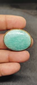 Nouvel Arrivage Cabochon rainuré en laiton et labradorite, magnifique pierre précieuse de guérison en cristal pour bijoux, pendentifs et breloques de mode - Product Image 2