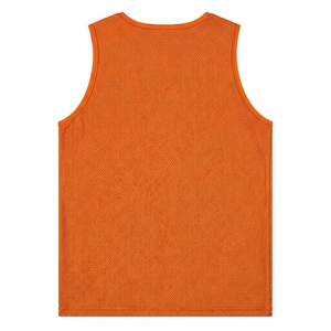 Custom <b>Mens</b> <b>Mesh</b> Sports Tank <b>Top</b> Breathable Sleeveless Athletic Jersey Quick Dry Workout Training Fitness Apparel - Product Image 4