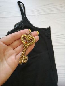 Embroidery Beaded <b>Keychain</b> Handmade Luxury Key Ring with Intricate Beadwork Design Beautiful Handmade Embroidered Beaded Keychai - Product Image 6