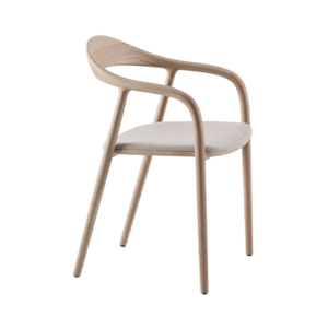 Chaise de salle à manger en bois naturel massif Design japonais moderne pour restaurant, café, bar, hôtel ou appartement - Product Image 1