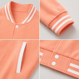 Chaqueta Varsity Moderna de Lona, Capa Exterior para una Comodidad Versátil, Textura Suave, Estilo Deportivo, Inspirada en el Atletismo, para un Armario Informal - Product Image 6