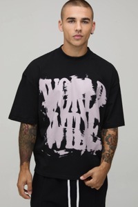 เสื้อยืดผู้ชายทรงบ็อกซี่โอเวอร์ไซส์ แขนเสื้อแบบดรอปโชว์เดอร์ ปักลายกราฟิก ผ้าฝ้าย แขนสั้น สไตล์ลำลอง สตรีทแวร์ ทรงหลวม - Product Image 4