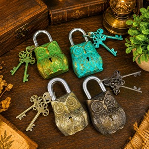 Heavy Duty Brass <b>Padlock</b> Standing Owl Shaped Master Key Security Lock OEM Custom Logo Industrial Gate Storage Best Selling - Product Image 6