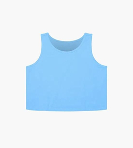เสื้อยืดครอปสำหรับผู้หญิงเสื้อครอปคอกลมเปล่าออกแบบได้ตามต้องการ - Product Image 4