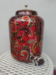 Distributeur d'eau en cuivre au look vieilli, style antique, finition solide, fabrication sur mesure - Product Image 6