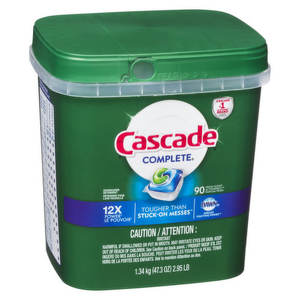 Cascade Platinum Action Pacs 45 unités – Nettoyant écologique et antibactérien pour climatiseur portable, cires et polis, parfum citron - Product Image 6