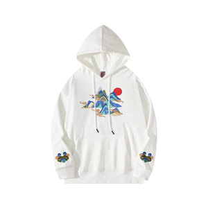 Sweat à capuche brodé haut de gamme pour homme, style streetwear, doublure polaire, confortable pour l'hiver, de haute qualité, en promotion - Product Image 1