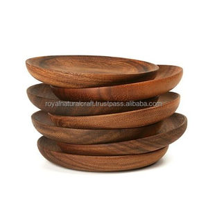 Meilleure qualité grands plateaux de service en bois poignées modernes INS plats élégants plats nourriture boisson petit déjeuner café manger - Product Image 3