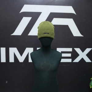 Bonnet IMEX Vert Olive 100% Acrylique Unisexe Décontracté Taille Adulte 56-58CM Tricoté à la Machine Couleur Unie - Product Image 1