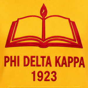 เสื้อฮู้ดดี้ PDK สำหรับผู้หญิง สีทองแดง ลายหนังสือเปิดพร้อมเทียน ปี 1923 เสื้อสเวตเชิ้ตมีฮู้ดแบบสวมหัว แขนเสื้อลายทางสไตล์วาร์ซิตี้ มีกระเป๋าจิงโจ้ - Product Image 5