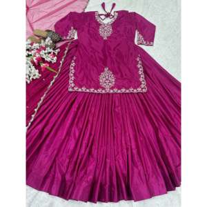 Hermosos conjuntos de mujer Party Wear Lehenga con Dupatta Top elegante para ocasiones especiales - Product Image 3