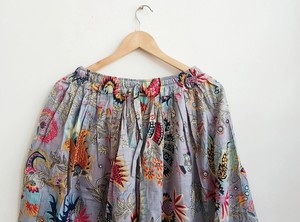 Falda Larga India para Mujer, Falda de Danza del Vientre, Hecha a Mano, con Estampado Floral - Product Image 2
