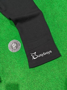 Ensemble de survêtement noir 500 GSM avec broderie, sweat à capuche zippé et pantalon de jogging ample à jambe droite en molleton 100% coton - Product Image 5