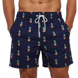 Short de bain imprimé taille haute pour homme, nouvelle collection été 2026, 100 % polyester - Product Image 2