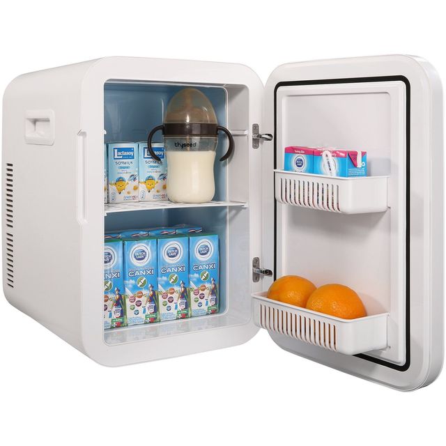 20L CNC Glass Panel Mini Fridge Portable Refrigerator Bedroom Office Car Touch Screen Temper Control Skincare Model D0100HAM71A
