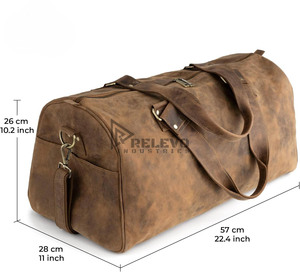 กระเป๋าเดินทางหนังคุณภาพสูงแบบแปลงร่างได้ 40 ลิตร กระเป๋าเป้สะพายหลัง 2-in-1 กันน้ำ สำหรับเดินทางช่วงสุดสัปดาห์ - Product Image 4