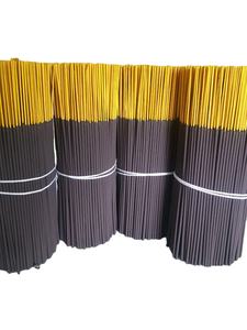 Bâtonnets d'encens Agarbatti bruts Masala noirs à manche jaune de 3 à 6mm de diamètre personnalisés Décoration intérieure en bois pour usage religieux Coriandre - Product Image 4