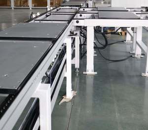Aluminium Semi-Auto New Lines OEM Adjustable Speed Conveyor 110-415V Chain Belt Retail Durable Dishwasher Assembly Rubber Pallet - Product Image 2