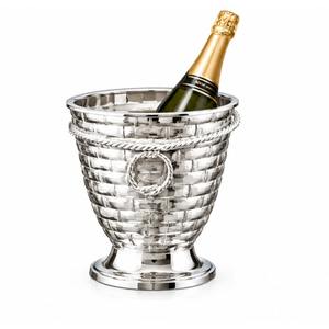Seau à vin en cuivre martelé antique avec poignées en laiton en forme de gland, refroidisseur de bouteilles de champagne en métal et bac à glace vintage – Vente en gros - Product Image 5