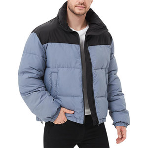 Chaqueta Acolchada Brillante para Hombre, Chaquetas y Abrigos Acolchados con Burbujas en la Espalda, Venta al por Mayor, Invierno, Estilo Casual - Product Image 3