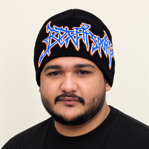 Bonnet personnalisé avec logo imprimé, bonnets d'hiver en tricot unisexes, couvre-chefs streetwear personnalisés, bonnet en chenille avec lettres, OEM - Product Image 3