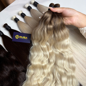 Cheveux humains blonds en gros, 100% naturels, cheveux vietnamiens bruts, qualité supérieure, cheveux vierges, super double drawn, logo personnalisé - Product Image 6