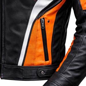 Chaqueta de Motociclista de Cuero Personalizada 2026, Proveedor de Ropa para Equipos de Carreras de Marca Privada, Chaqueta de Motociclista Resistente al Viento para Turismo - Product Image 5
