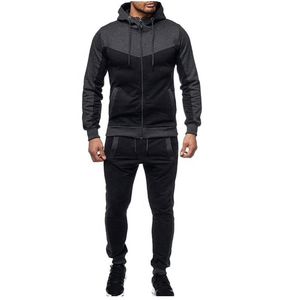 Survêtements légers coupe-vent à capuche en coton éponge pour hommes, séchage rapide, collection automne 2026 / Survêtements de jogging personnalisés en polaire - Product Image 4