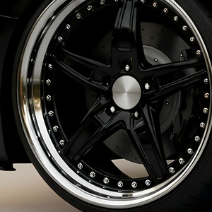 Rines de Aleación Negros Brillantes de 5 Brazos Personalizados para Nissan GT-R R35 de 20 Pulgadas, Rines Forjados de Repuesto - Product Image 1