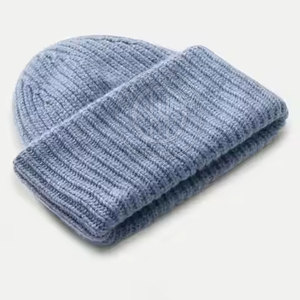 Premium Quality Latest Design <b>Beanie</b> <b>Hats</b> Wholesale 100% <b>Wool</b> & Cotton Customized <b>Beanie</b> <b>Hats</b> - Product Image 4