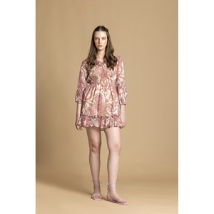 เดรสชีฟองพิมพ์ลายหลากสี ดีไซน์ล่าสุด ทรงบาน สำหรับงานปาร์ตี้ ชุดลำลองสำหรับผู้หญิงและเด็กผู้หญิง ราคาไม่แพง - Product Image 1