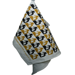 Serviette de cuisine en coton personnalisée de haute qualité, durable, réutilisable, séchage rapide, écologique, carrée, avec logo imprimé, jetable - Product Image 6