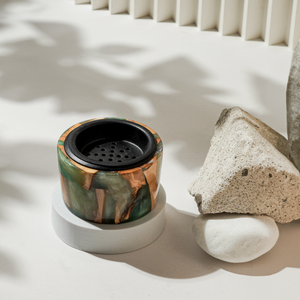 Emerald Forest River Resin & Wood <b>Incense</b> Burner Luxury Handcrafted <b>Incense</b> <b>Holder</b> for Yoga Practice, Mindfulness, Wellness - Product Image 5