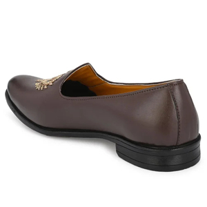 Chaussures de cérémonie pour hommes, style indien traditionnel, broderie, Neob Ventures, pour mariage et fêtes Nagra. - Product Image 2