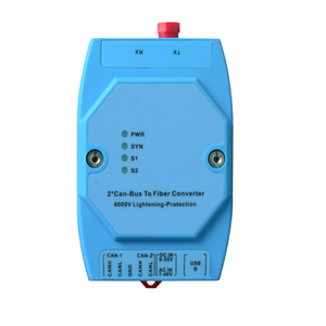 DIN Rail CAN Bus Fiber Modem 20KM SC Single Mode Industrial Converter - Product Image 1