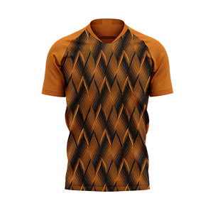 Camiseta Deportiva JAMEZ con Nombre de Equipo Personalizado, Cuello en V, Manga Corta, 100% Algodón, Secado Rápido, Antibacteriana - Juega con Coraje, Defiende, Orgullo, Ataca - Product Image 4