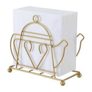 Porta Servilletas Decorativo de Hierro Pulido Dorado, Superventas, para Decoración de Cocina, para Mesa, Resistente al Viento y Duradero - Product Image 2