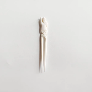 Bâtonnet à cheveux en os lisse |   Épingle à cheveux minimaliste naturelle - Product Image 1