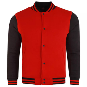 Unisex Classic Custom Canvas Varsity <b>Jacket</b> Fashion Stand Collar <b>Fleece</b> College Baseball Uniforms Hooded Winter Streetwear - Product Image 2