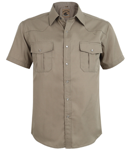 เสื้อเชิ้ตคาวบอยแขนสั้นผู้ชาย OEM 2026 แบบตะวันตก กระดุมมุก ยังไม่มีรีวิว - Product Image 3