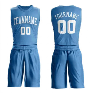 Ensemble d'uniformes de basketball personnalisés pour jeunes et adultes, maillots et shorts sublimés pour clubs, tenues d'équipe haute performance, fabrication en usine - Product Image 1