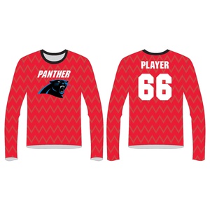 Camisa de compresión sublimada impresa personalizada con manga larga - Product Image 1