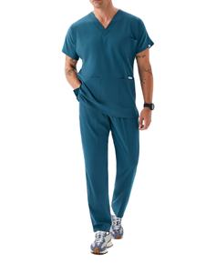 OEM/ODM logotipo personalizado hombres médico uniformes médicos enfermería uniforme clínica Scrub conjuntos de manga corta Tops pantalones uniforme mujeres - Product Image 2