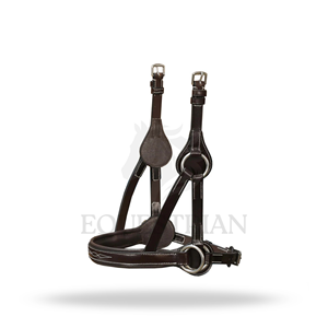 Brida SIDEPULL de tamaño completo para equitación inglesa sin bocado para control del caballo - Product Image 3
