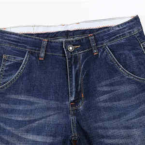 Pantalones Vaqueros de Mezclilla Rectos de Cintura Media para Hombre, Transpirables, Corte Regular, 100% Algodón, para Primavera/Invierno, Ligeros, del Fabricante OEM - Product Image 2
