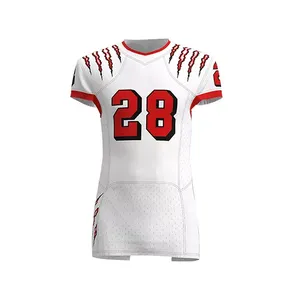 Nouvelle tenue de football américain au design moderne pour hommes et jeunes, manches courtes, vente en gros, vêtements de sport d'entraînement d'équipe, haute qualité - Product Image 3
